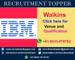 IBM Walkins for Freshers and Experienced at Bangalore