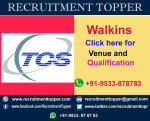 TCS Walkins for Experienced at Kolkata