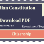 Indian Constitution | Citizenship Download PDF