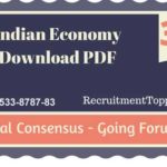 Indian Economy | Global Consensus – Going Forward Download PDF